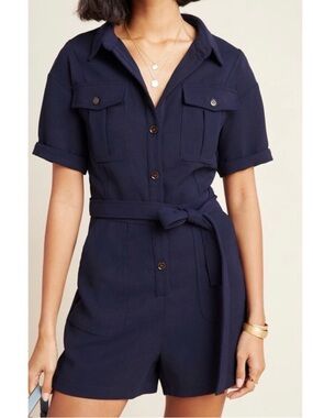 Anthropologie Delton Utility Romper